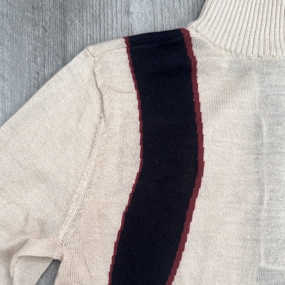 L.A.M.B. FALL 2007 - Beige and Black Turtleneck Sweater - Size Small - Picture 9 of 16